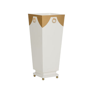 Plais Planter Tall White/Cream, Gold 370111 Chelsea House