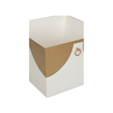 Plais Planter Short White/Cream, Gold 370112 Chelsea House