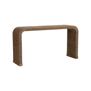 Rope Waterfall Console Brown, Gold 370115 Chelsea House