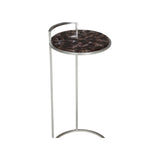 Oleron Side Table Silver, Purple 370122 Chelsea House