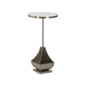 Essex Drinks Table Silver, White/Cream 370146 Chelsea House