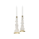 Rock Crystal Candlestands - Pair