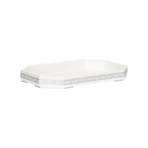 Ambrose Tray White/Cream, Silver 370159 Chelsea House