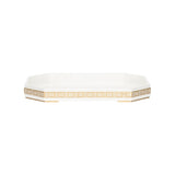 Ambrose Tray Gold White/Cream 370160 Chelsea House