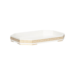 Ambrose Tray Gold White/Cream 370160 Chelsea House