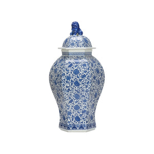 Mariko Ginger Jar Blue, White/Cream 370167 Chelsea House