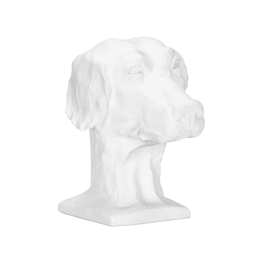 Chelsea House Dog White Matte Dog Accent Sculpture - Compact 7" Figurine For Shelves, Consoles, Gifts, Minimal Decor 370168
