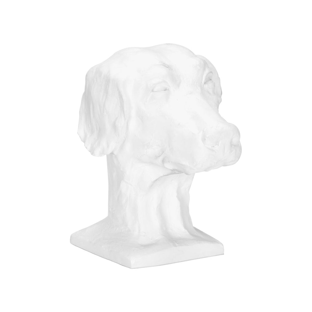 Chelsea House Dog White Matte Dog Accent Sculpture - Compact 7" Figurine For Shelves, Consoles, Gifts, Minimal Decor 370168