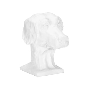 Chelsea House Dog White Matte Dog Accent Sculpture - Compact 7" Figurine For Shelves, Consoles, Gifts, Minimal Decor 370168