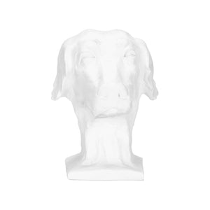 Chelsea House Dog White Matte Dog Accent Sculpture - Compact 7" Figurine For Shelves, Consoles, Gifts, Minimal Decor 370168