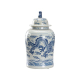 Song Dragon Jar Blue, White/Cream 370169 Chelsea House