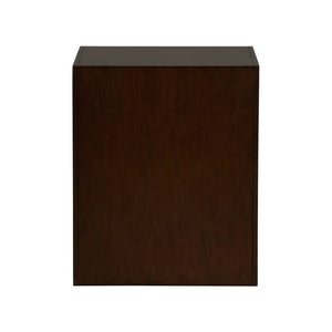Chelsea House Baldwin Mahogany End Table With Antique Gold Leaf Accents — Jamie Merida Design, Compact Elegance 370178