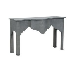 Chelsea House Kensington Raffia Console By Jamie Merida — Handwrapped George Ii Revival, Durable Textured Entry Table 370184