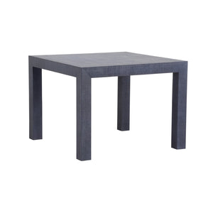 Chelsea House Sanibel Raffia Game Table In Bold Blue — Parsons-Style Coastal Texture, Durable, Easy-Clean Surface 370185