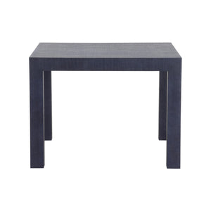 Chelsea House Sanibel Raffia Game Table In Bold Blue — Parsons-Style Coastal Texture, Durable, Easy-Clean Surface 370185