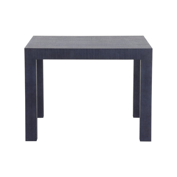 Chelsea House Sanibel Raffia Game Table In Bold Blue — Parsons-Style Coastal Texture, Durable, Easy-Clean Surface 370185