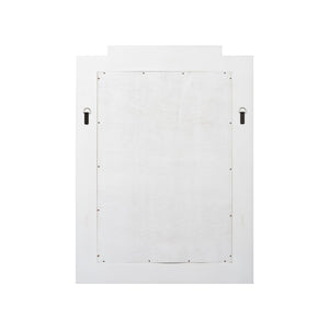 Chelsea House Yangon Mirror By Jamie Merida — Handcrafted White Raffia Wall Mirror 46"X34" For Coastal Modern DéCor 370187