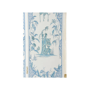 Chelsea House Gracious Raffia Chest In Blue-And-White Plaid By Jamie Merida — Coastal Chic Storage With Gold Leaf Pulls And 3 Drawers 370190