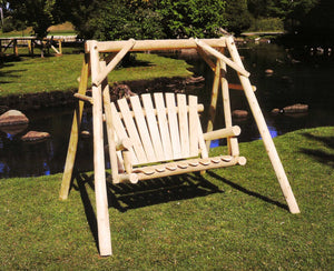 Homeroots 70" Natural Swing Chair  Wood 370274