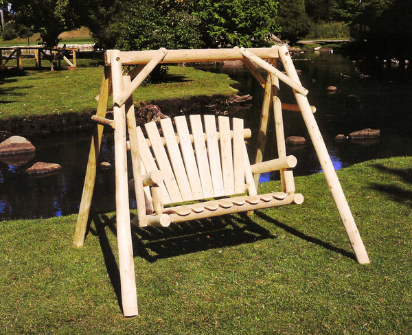 Homeroots 70" Natural Swing Chair  Wood 370274