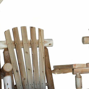 Homeroots 87" Natural Solid Wood Swing Chair  Solid Wood 370275