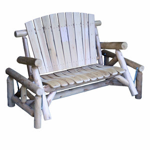 Homeroots 59" Natural Solid Wood Adirondack Chair  Solid Wood 370278
