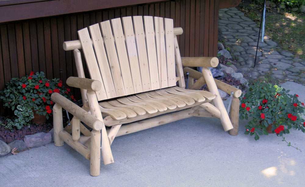 Homeroots 59" Natural Solid Wood Adirondack Chair  Solid Wood 370278