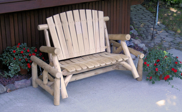 Homeroots 59" Natural Solid Wood Adirondack Chair  Solid Wood 370278