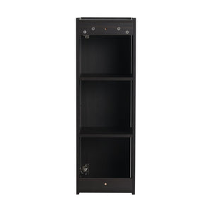 English Elm 12 Inch Narrow Wall Mounted Cabinet Soft Close Door Dark Oak Finish Bathroom Storage W1972P457985