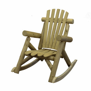 Homeroots 31" X 42" X 41"  Natural Wood Rocking Chair  Wood 370284