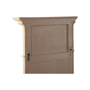 Chelsea House Saint Remy Mirror Cream Raffia Frame, Beveled Glass 49"H X 28"W — Parisian Antique-Inspired Elegance 370289