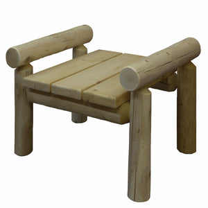 Homeroots 28" X 20" X 18"  Natural Wood Ottoman  Wood 370289
