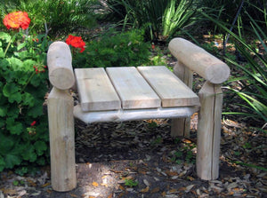 Homeroots 28" X 20" X 18"  Natural Wood Ottoman  Wood 370289