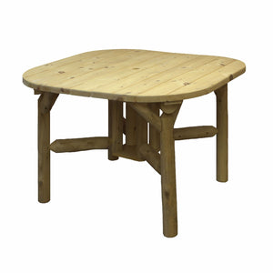 Homeroots 47" Natural Square Solid Wood Outdoor Dining Table  Wood 370293