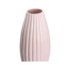 Chelsea House Aubrey Tall Pink Ceramic Vase With Scalloped Rim — Elizabeth Wicker Sculptural Decor For Florals 370305