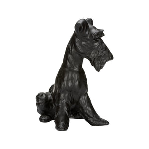 Chelsea House Henry Matte Black Dog Statue — Petite Ceramic Home Accent, Minimalist Silhouette For Shelves & Gifts 370312