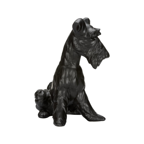 Chelsea House Henry Matte Black Dog Statue — Petite Ceramic Home Accent, Minimalist Silhouette For Shelves & Gifts 370312