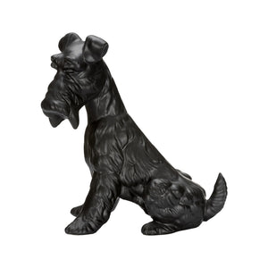 Chelsea House Henry Matte Black Dog Statue — Petite Ceramic Home Accent, Minimalist Silhouette For Shelves & Gifts 370312
