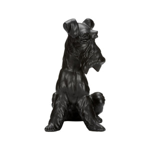 Chelsea House Henry Matte Black Dog Statue — Petite Ceramic Home Accent, Minimalist Silhouette For Shelves & Gifts 370312
