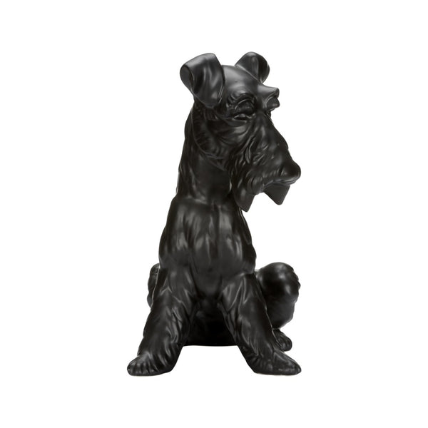 Chelsea House Henry Matte Black Dog Statue — Petite Ceramic Home Accent, Minimalist Silhouette For Shelves & Gifts 370312