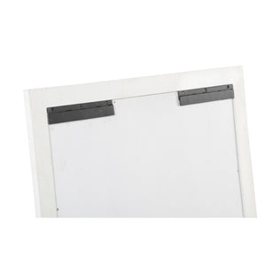 Chelsea House Baldwin Mirror White — 48"X36" Transitional Designer Wall Mirror By Jamie Merida With Gold Accents And Slim Profile 370321