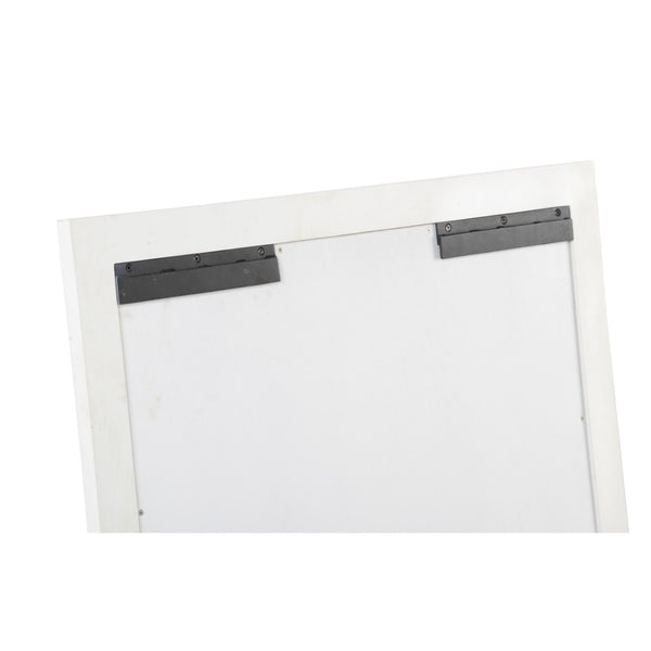 Chelsea House Baldwin Mirror White — 48"X36" Transitional Designer Wall Mirror By Jamie Merida With Gold Accents And Slim Profile 370321