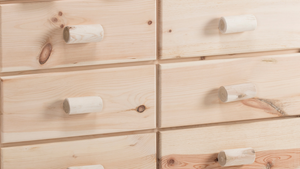 Homeroots Natural Unfinished Wood Ten Drawer Dresser  Solid Wood 370332