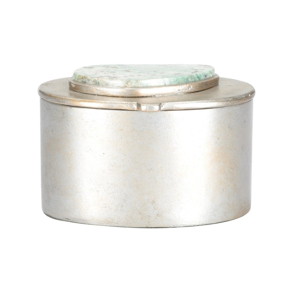 Chelsea House Caribbean Gold Jewelry Box Oval With Multi-Color Stones, Filigree Metal Keepsake Box For Rings 370335