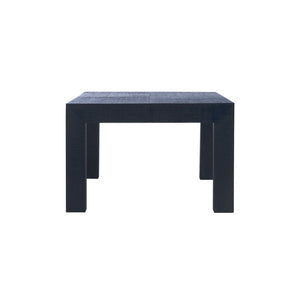 Chelsea House Sanibel Raffia-Wrapped Coffee Table By Jamie Merida — Parsons Silhouette, Durable Black Finish, 48" Wide 370343