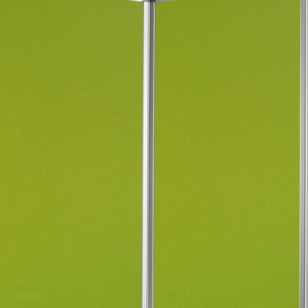 Homeroots 212 X 1 X 71 Green Metal 6 Panel Screen Green Metal 370382