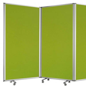 Homeroots 318" X 1" X 71" Green, Metal, 9 Panel, Screen Green Metal 370383