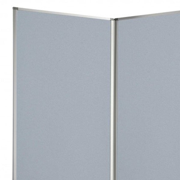 Homeroots 318" X 1" X 71" Metal, Grey, 9 Panel, Screen Gray Metal 370387
