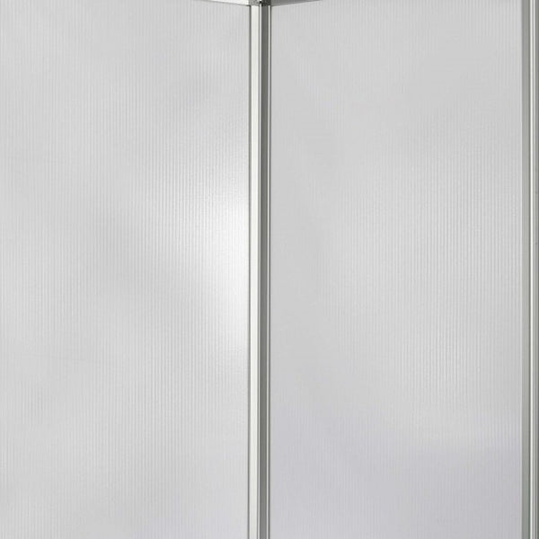 Homeroots 212 X 1 X 71 Clear Metal 6 Panel Resilient Screen Clear Metal 370388