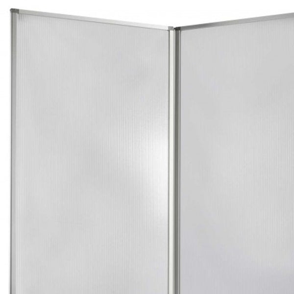 Homeroots 318" X 1" X 71" Clear Metal 9 Panel Resilient Screen Clear Metal 370389